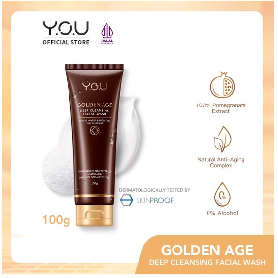 YOU ( Y.O.U ) GOLDEN AGE DEEP CLEANSING FACIAL WASH