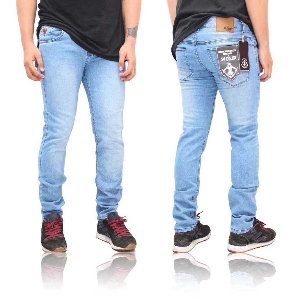 Terlaris ! Celana jeans pria slimfit bahan premium tebal melar ORIGINAL ARQ DENIM / Celana jeans panjang cowok premium model slimfit terbaru