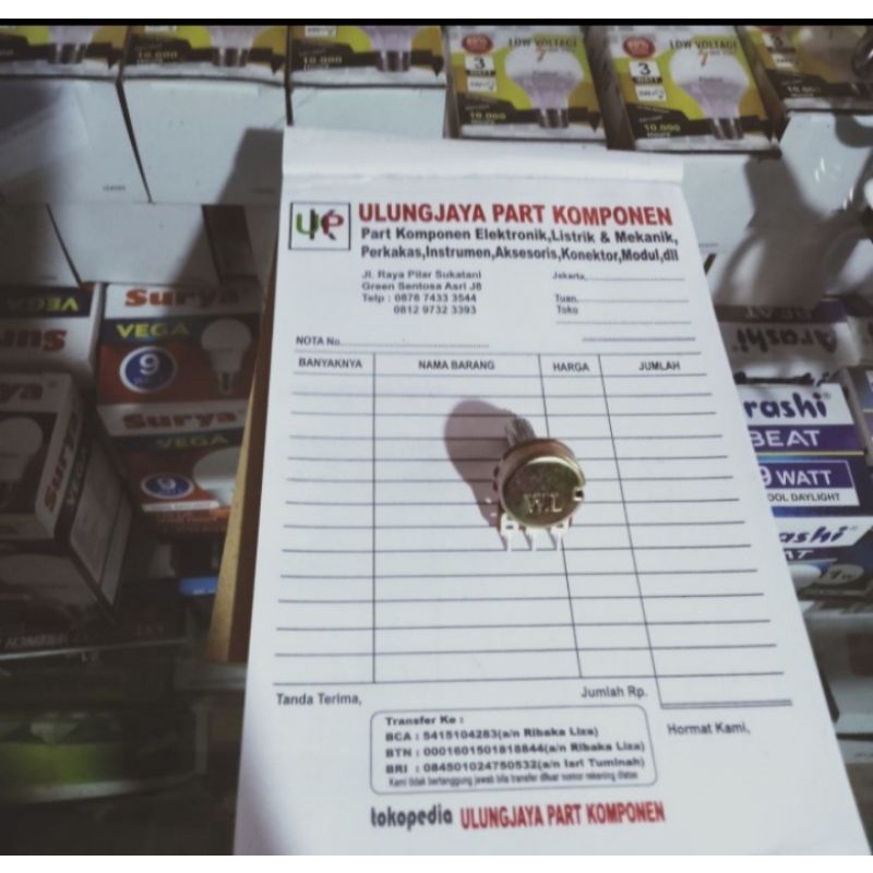 potensio 100K potensiometer B100K mono linear