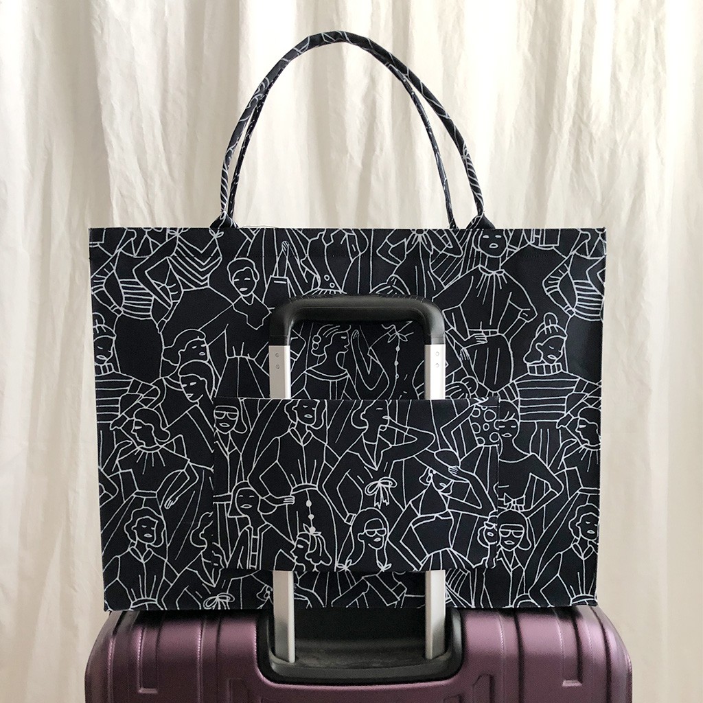 Tas Tote Traveller LARGE - Noir