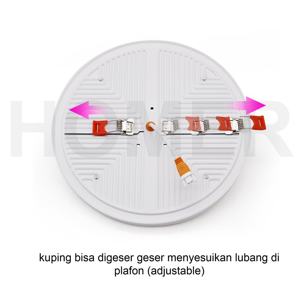 Lampu Downlight LED SNI lampu donlet plafon panel outbow bulat kotak plafon ceiling siling frameless adjustable 24w 24 watt 36w 36 watt SNI