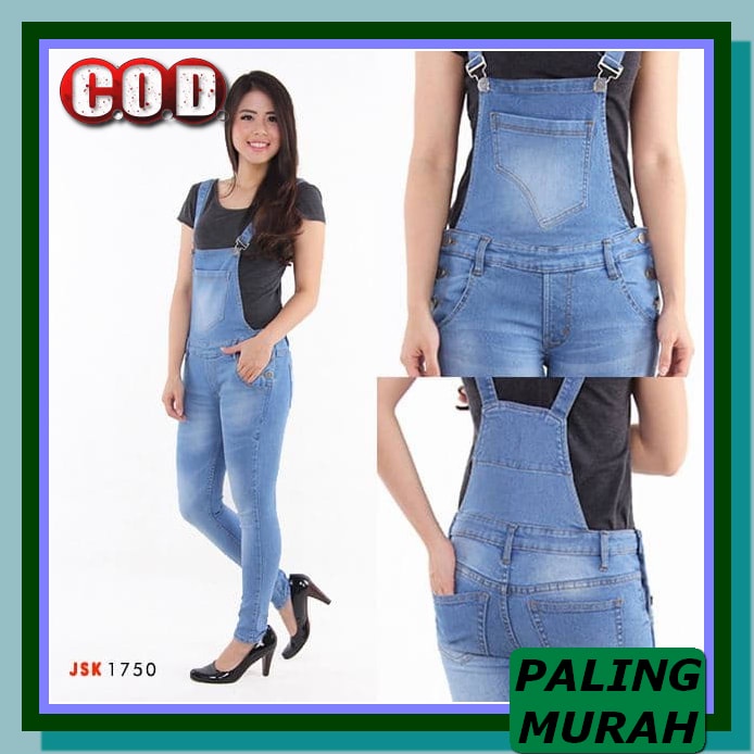 Celana Boyfriend Jeans Wanita Remaja Smp Sma Dewasa Celana Panjan WK968 Celana Panjang Overall Ski