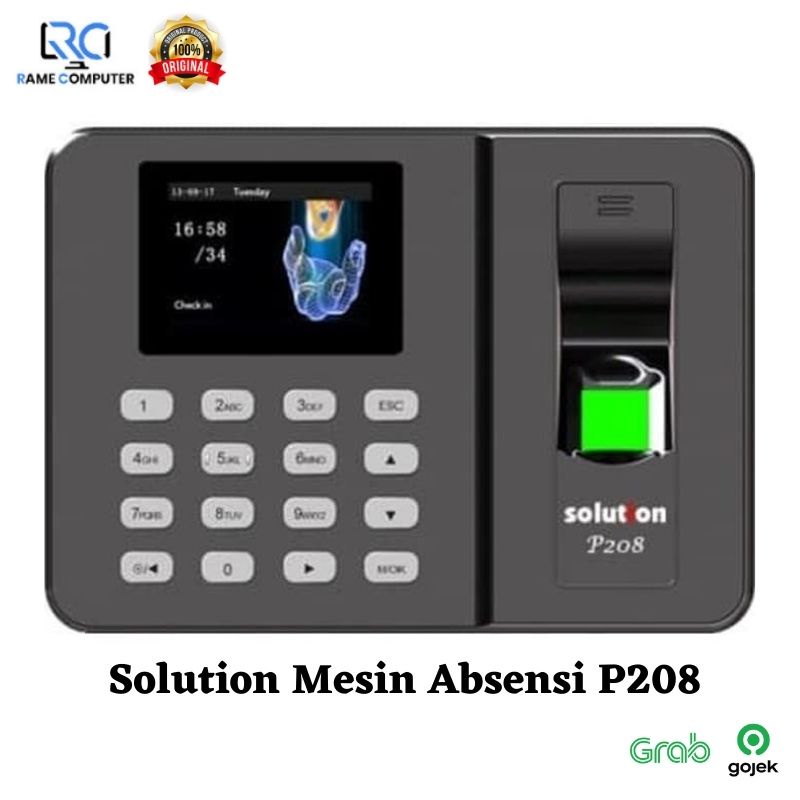 Fingerprint Mesin Absensi Solution P208