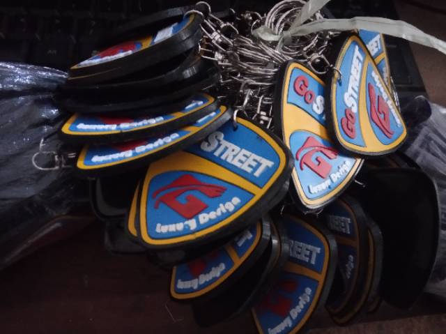Souvenir Gantungan Kunci Karet TPR Custom, Rubber Keychain Custom