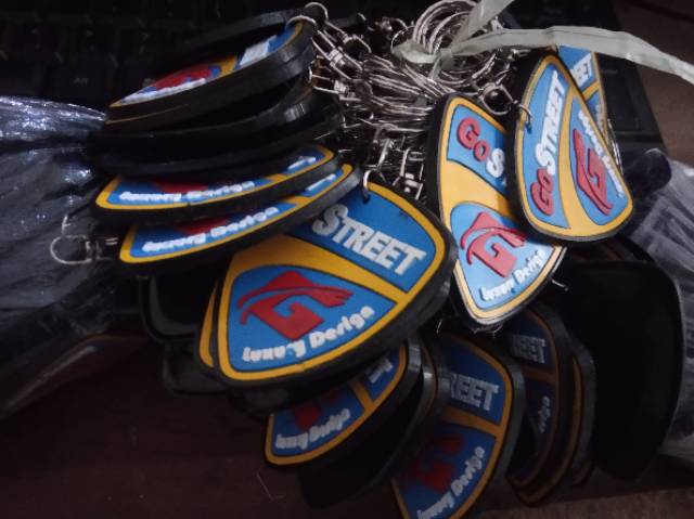 Souvenir Gantungan Kunci Karet TPR Custom, Rubber Keychain Custom