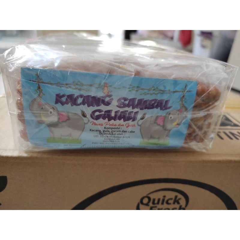 

Kacang Pedas Gajah - 1 bal (isi 5 bungkus)