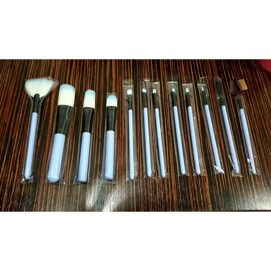 AGG-15 Kuas Make Up / Alat Make Up Set Kuas Make Up Tabung 12 Brush Makeup Impor