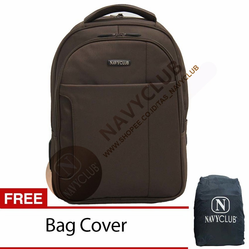 Tas Ransel Laptop/Travel/Sekolah Navy Club 8232 - Brown