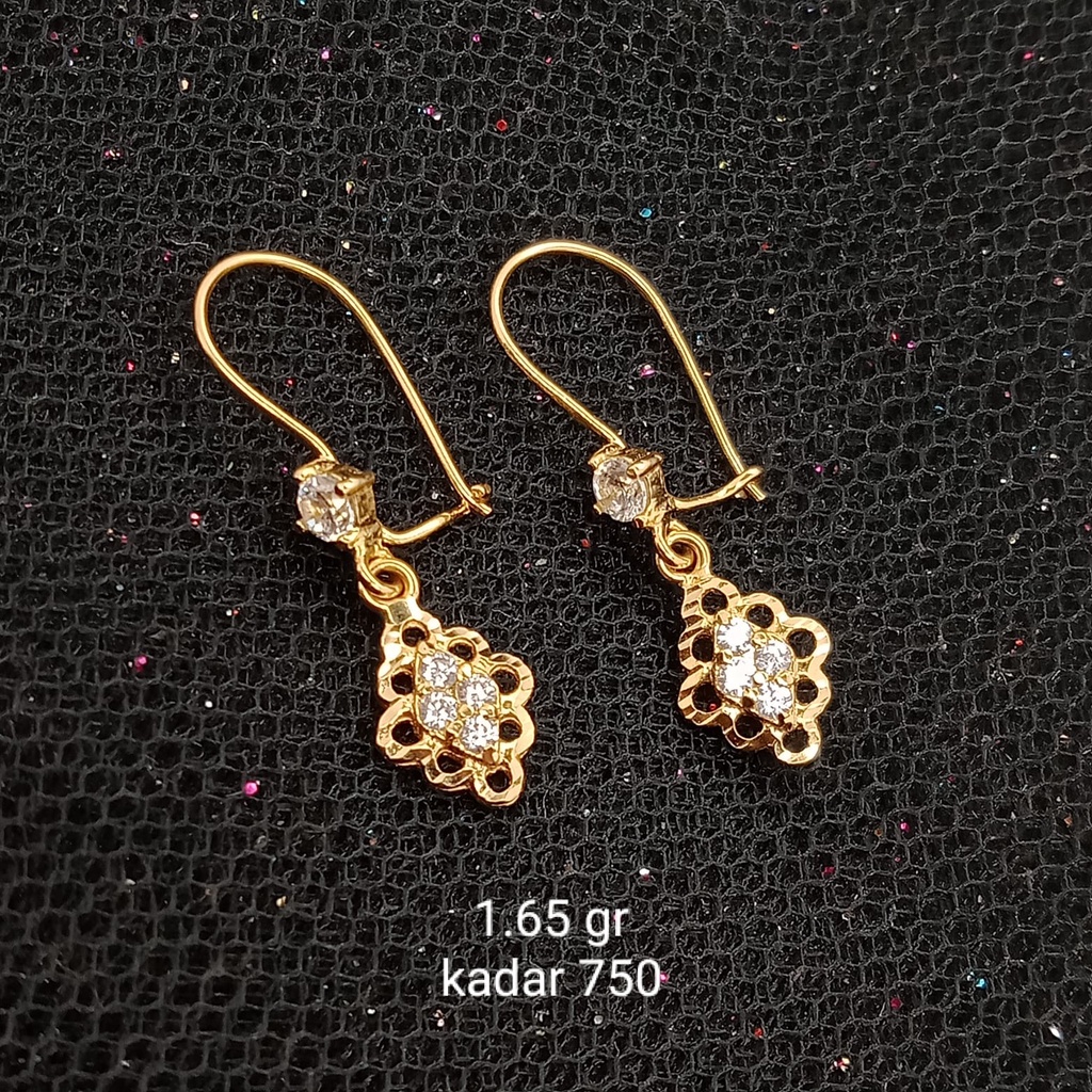 Anting Emas 17K - 1.65 gr Kadar 750 - 345