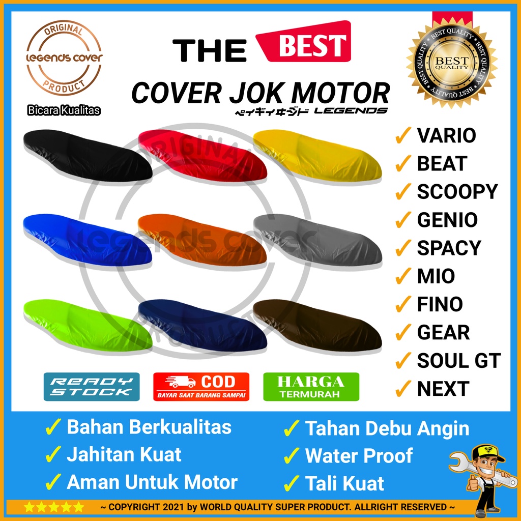 Cover Jok Honda Vario 125Cc - 150 Cc / Sarung Jok Vario / Terlaris