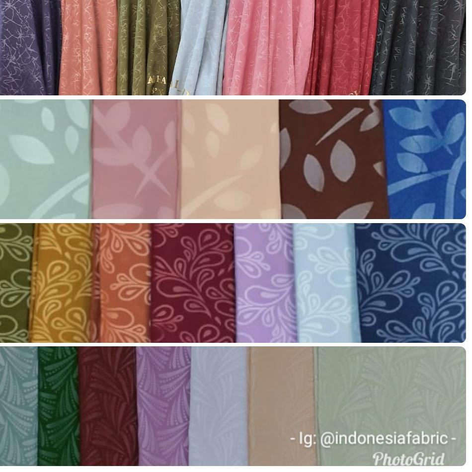 ▲ Kain wolfis embos rollan motif bebas pilih ♩