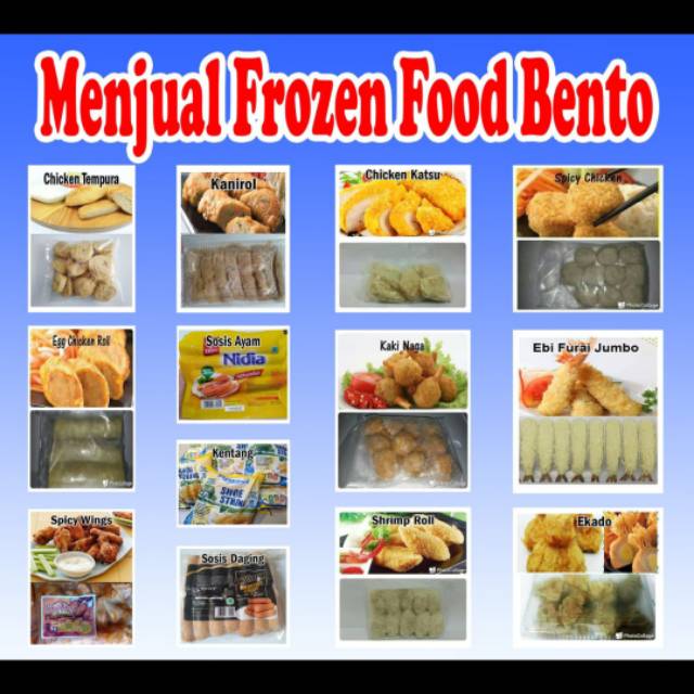 

Frozen food bento tanpa pengawet (Raw)