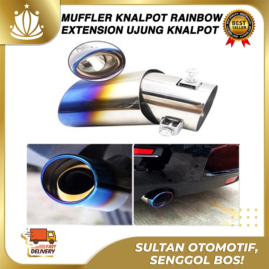 Muffler Knalpot Rainbow Ujung Knalpot UNIVERSAL