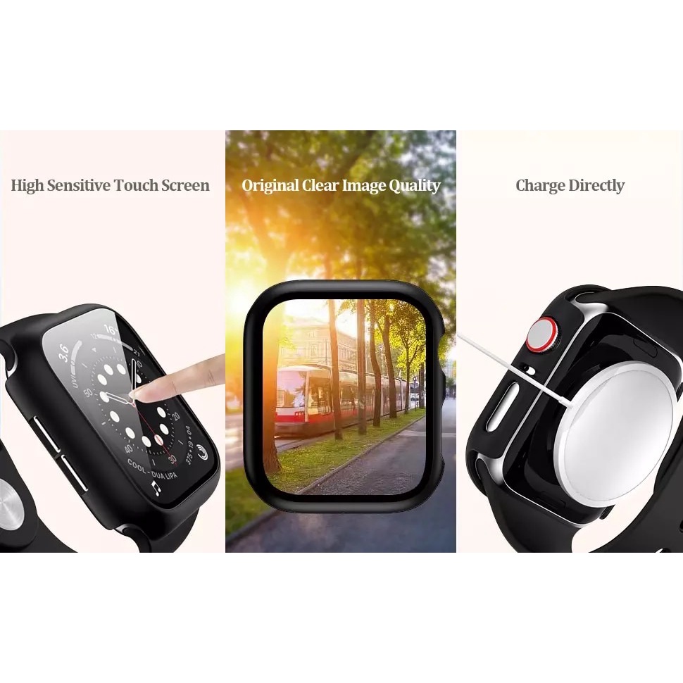 BUMPER HARD CASE Series 7 iWATCH 2 in 1 PELINDUNG LAYAR 41/45MM