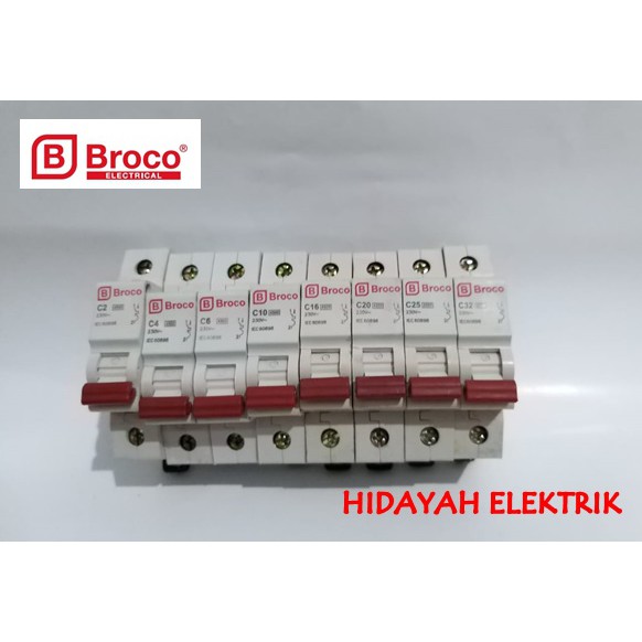 BROCO MCB 1 Phase ASLI HARGA TERMURAH 