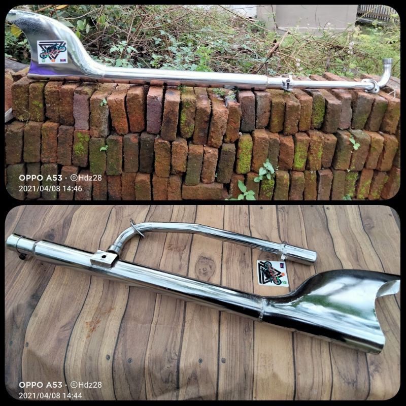 Knalpot Sirip Hiu PNP StreetCub Grand Astrea C70 Supra