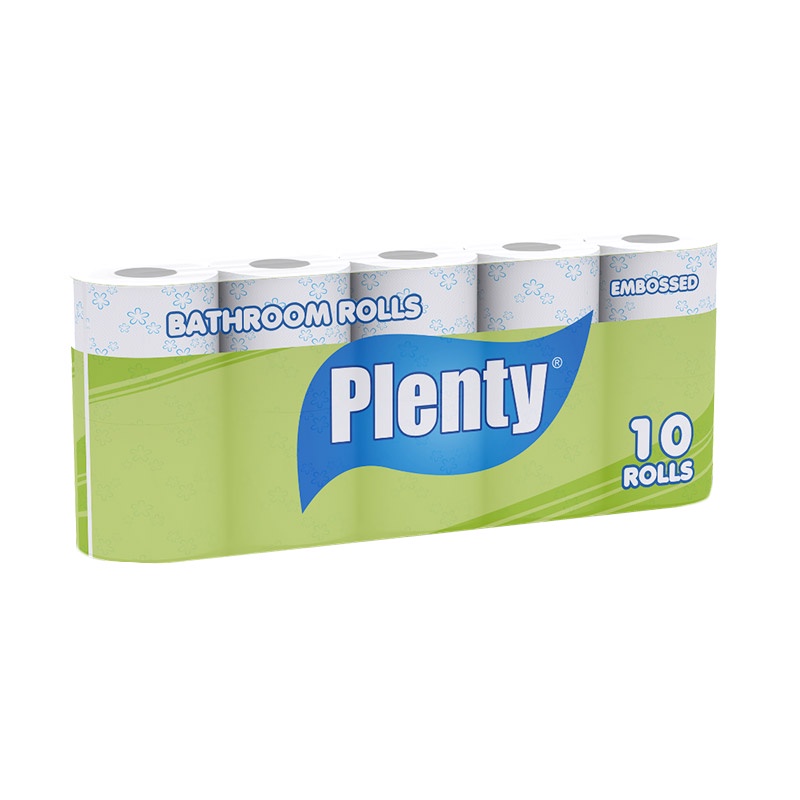 Plenty Bathroom Rolls Tissue [10 Rolls]