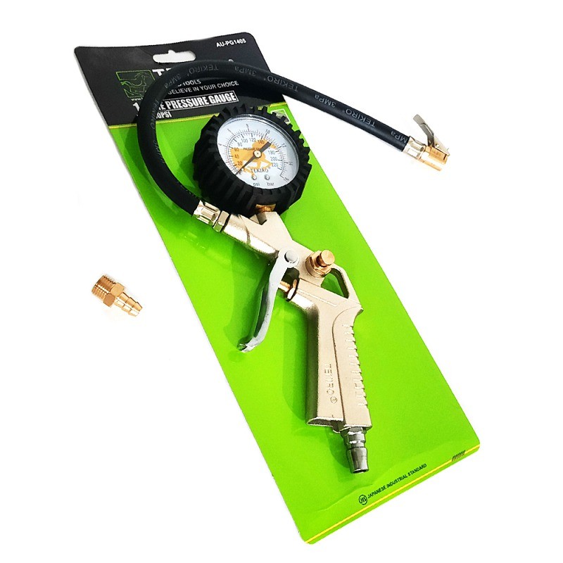 TEKIRO Tire Pressure Gauge 200PSI 3 IN 1 Inflator Alat Isi Ukur Angin Ban