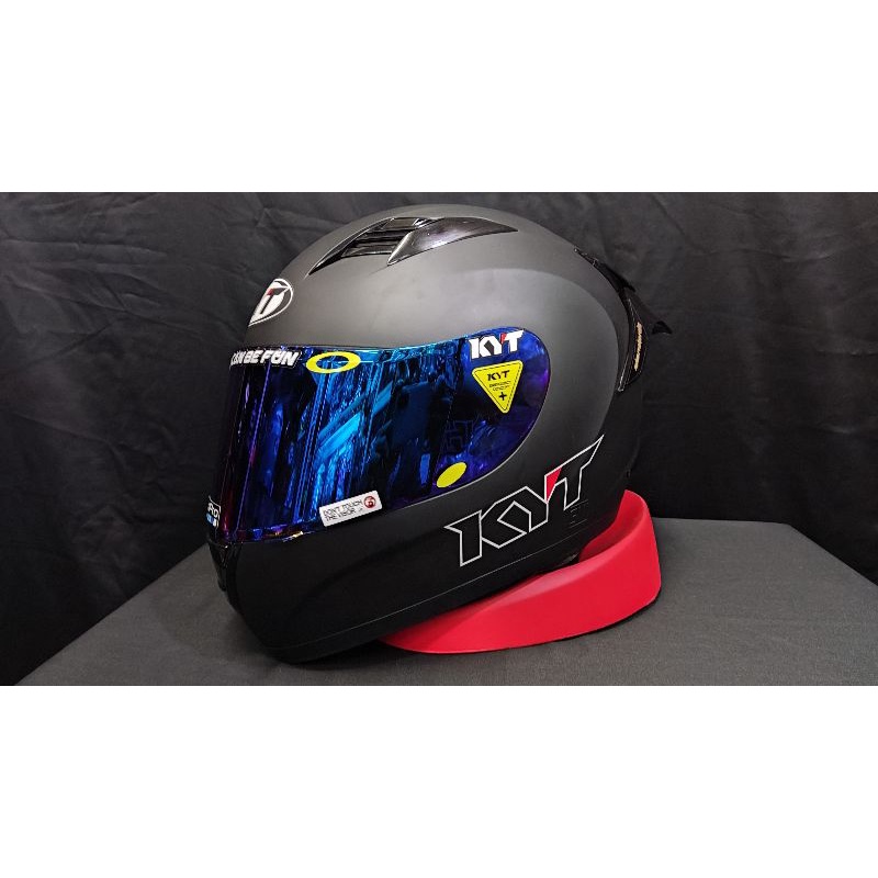 helm kyt r10 black doff paket ganteng free stiker