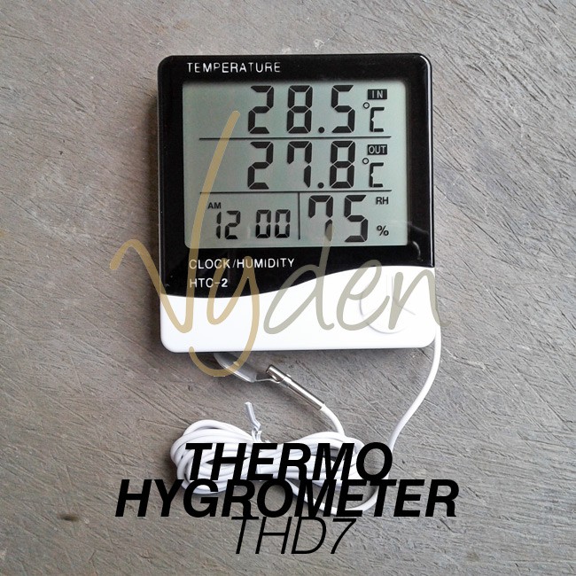 Pengukur Suhu dan Kelembaban Hygrometer Thermometer Digital HTC2 HTC-2 MURAH