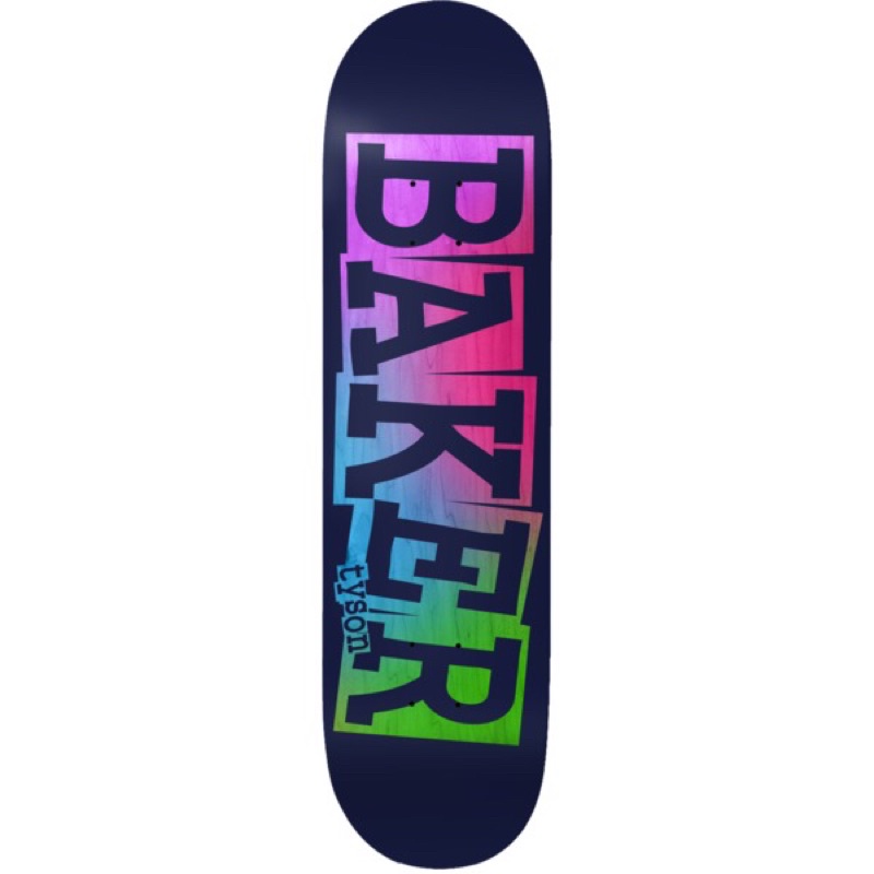 Baker Skateboards Tyson Peterson Ribbon Navy Rainbow Skateboard Deck - 8.25"