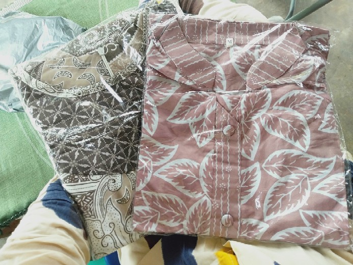 Tunik Batik Lengan Terompet