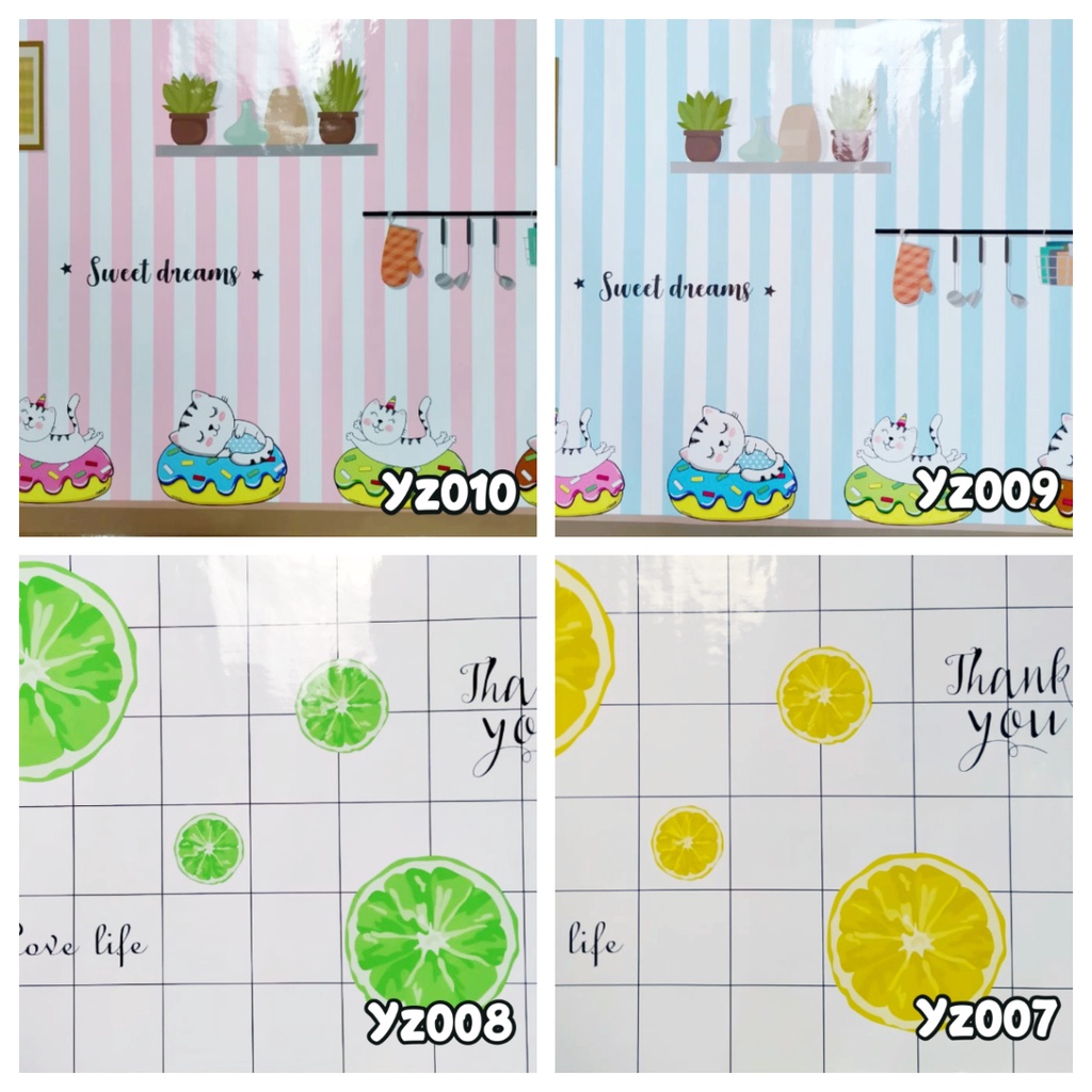 Homedekor Stiker Dapur Anti Minyak Stiker Dapur Tahan Panas dan anti air