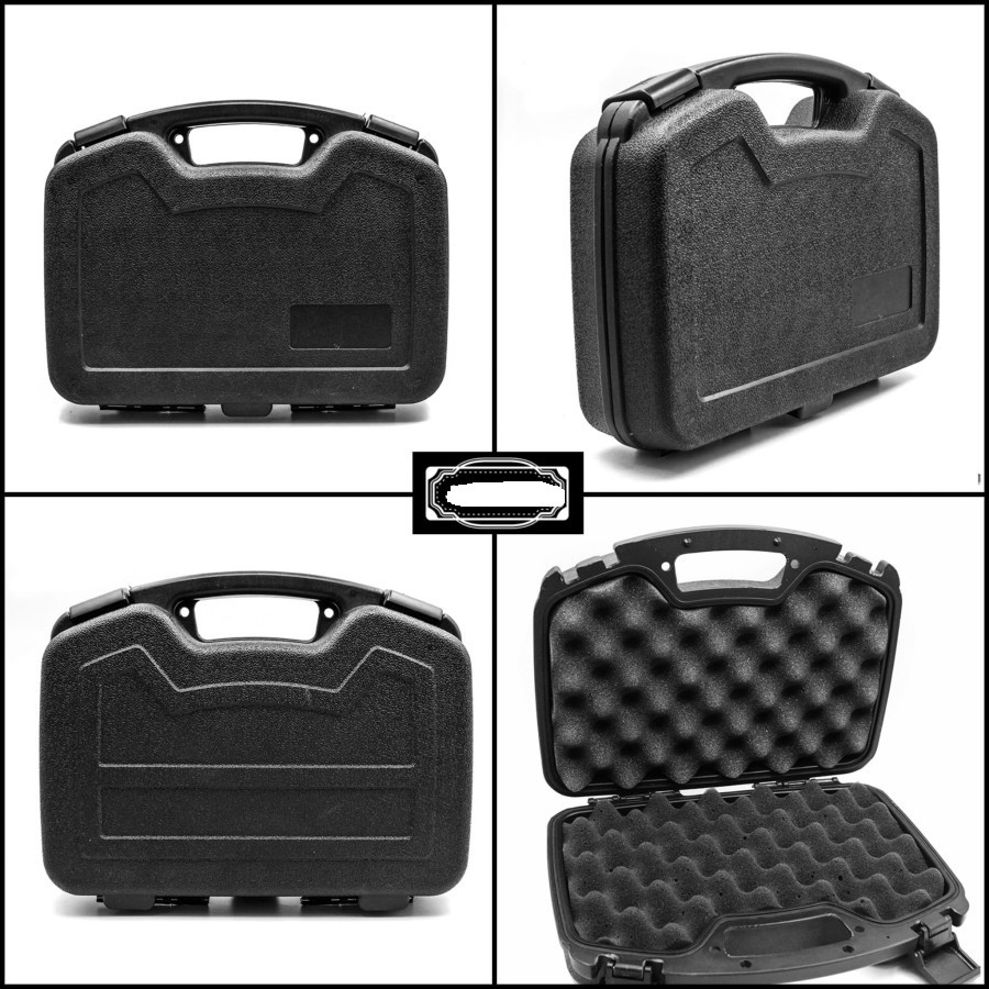 Koper Pistol Hard Case Tas Hand Gun Box GBB Tactical Fiber Anti Pecah