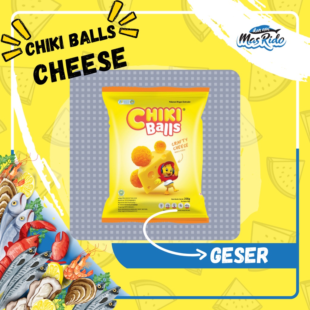 

Chiki Snack Balls Cheese 200 Gram Makanan Ringan Rasa Keju Termurah