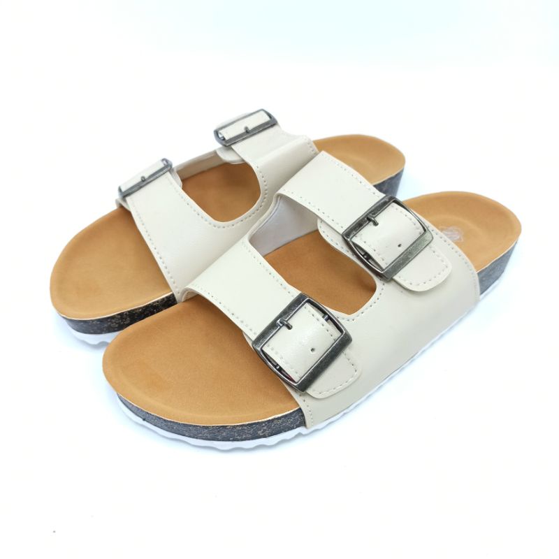 Sandal Selop Wanita Sendal Birken Motif Gesper Sandals Slide Andis AF14