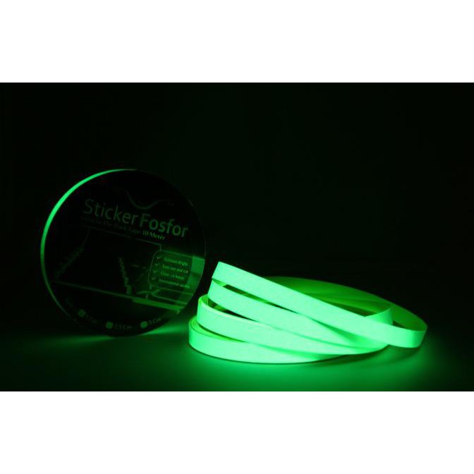 

Ready Stok! Sticker Fosfor Bercahaya Glow In The Dark 1Cmx10M Terpercaya