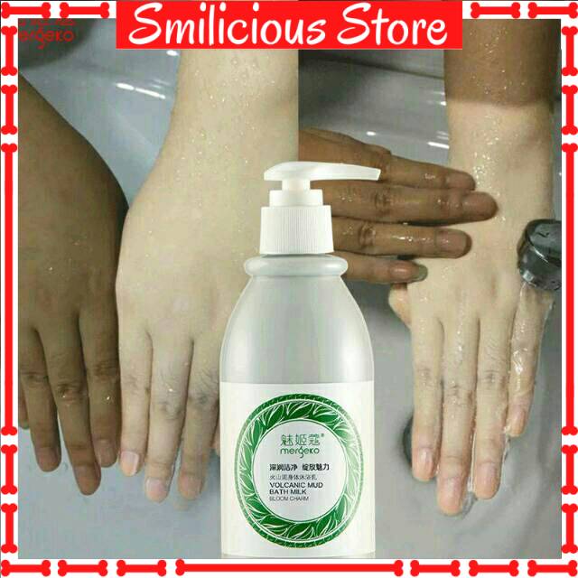 Susu Lumpur Pemutih Badan - Whitening Lumpur Mergeco Vulkanic 250Ml / Raycolis / Sabun Mandi Mergeco