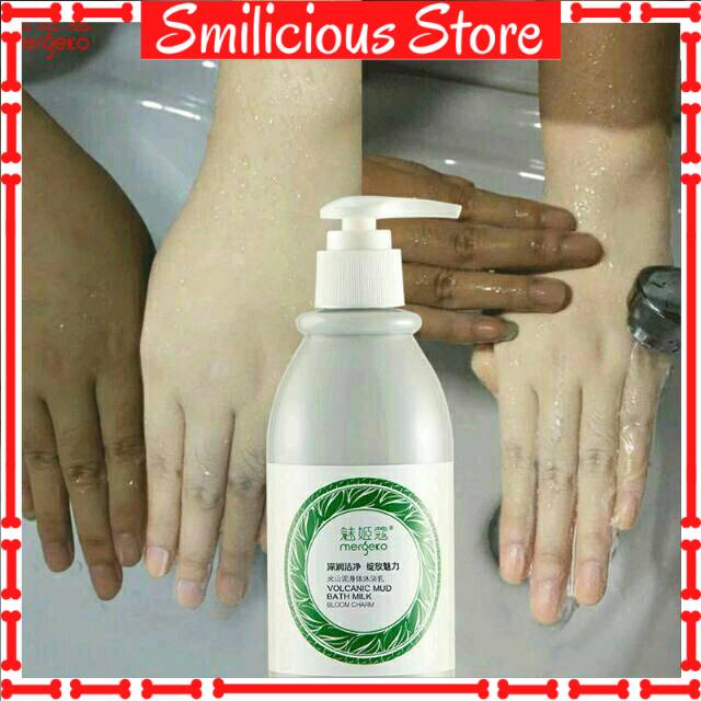 Susu Lumpur Pemutih Badan - Whitening Lumpur Mergeco Vulkanic 250Ml / Raycolis / Sabun Mandi Mergeco