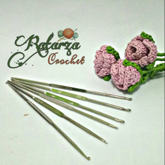 (SATUAN)'Hakpen/hook/jarum rajut Rose