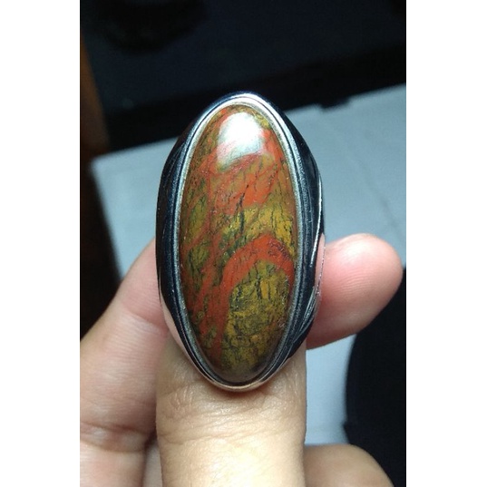 Natural Badar Besi Kebumen 01 bukan Pancawarna Lumut Pirus Chalsedony