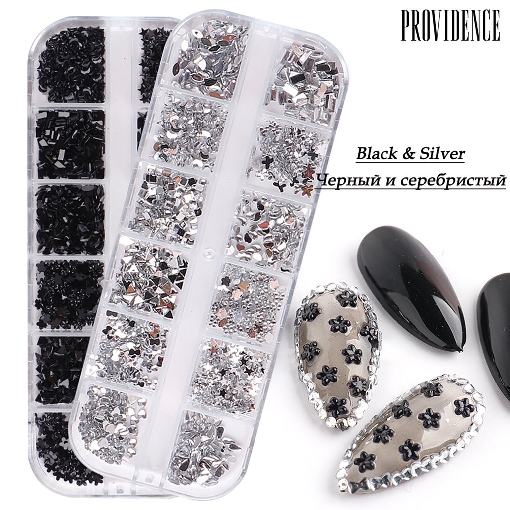 Providence Nail Sequins Different Shape Design Decorative Glass Creative Nail Decor Rhinestone for Women