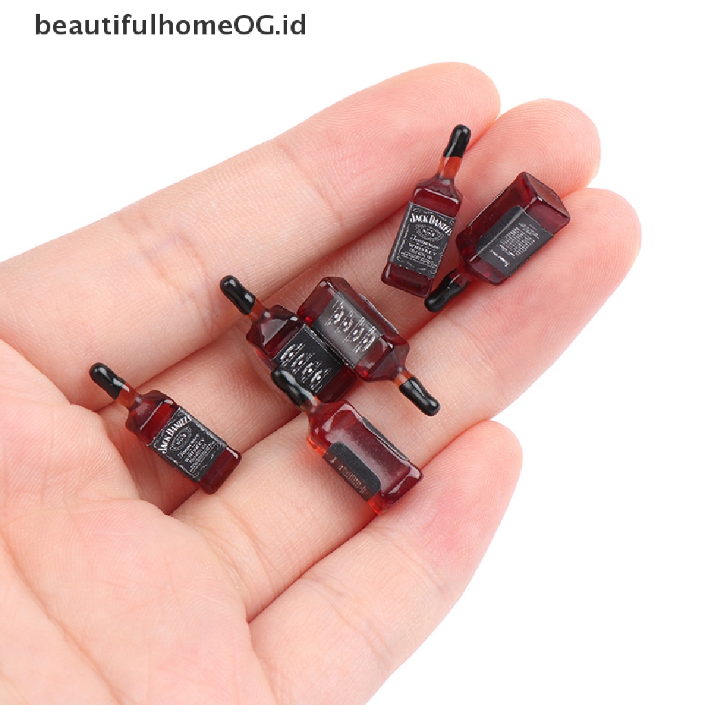 / Beautifulhomeog.id / 10Pcs Miniatur Botol Wine Aksesoris Rumah Boneka