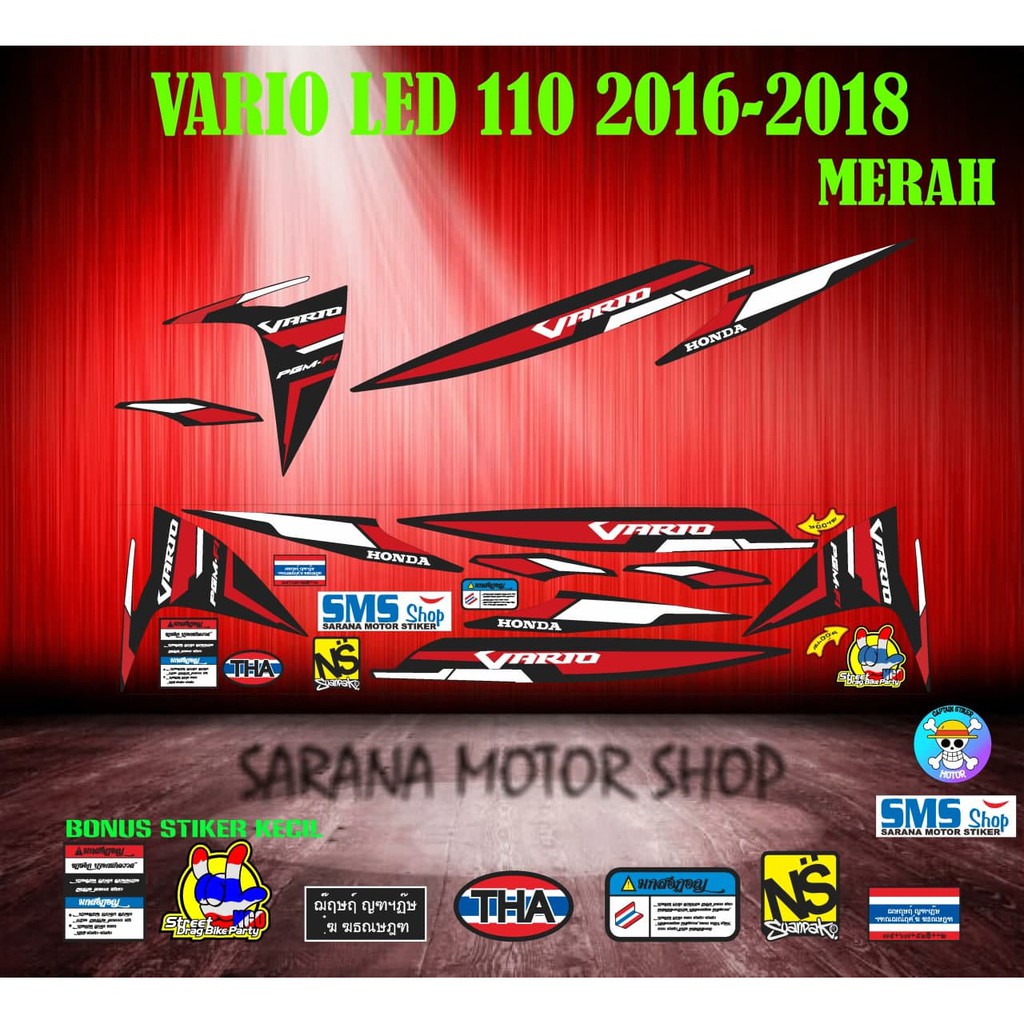 STIKER VARIASI VARIO LED 110 FI