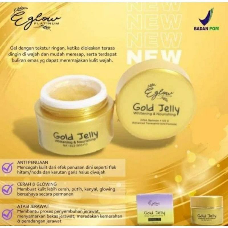 GOLD JELLY EGLOW PLATINUM/CREAM DNA SALMON/GOLD JELLY