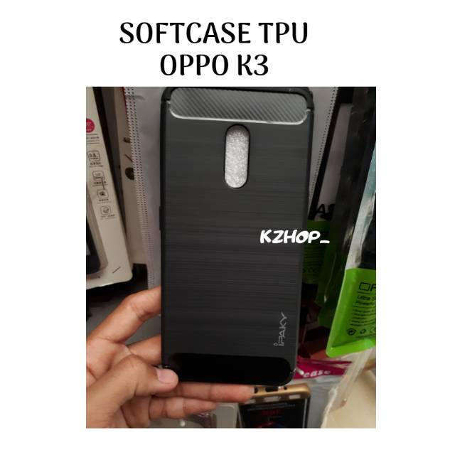 Softcase Oppo K3 Soft Case Ribon Karbon Tpu Cover Design Elegant casing Carbon