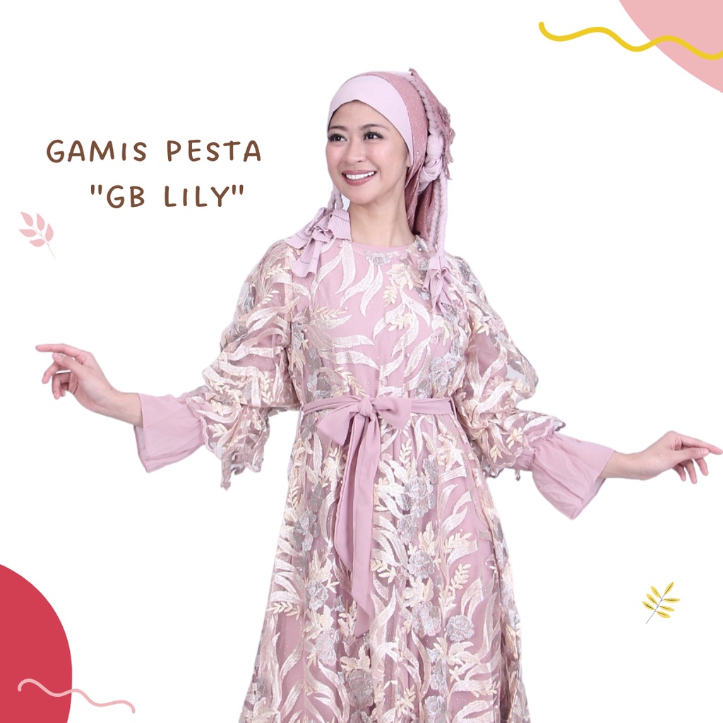 Gamis Pesta/wisuda/lebaran GB Lily FHA Boutiue