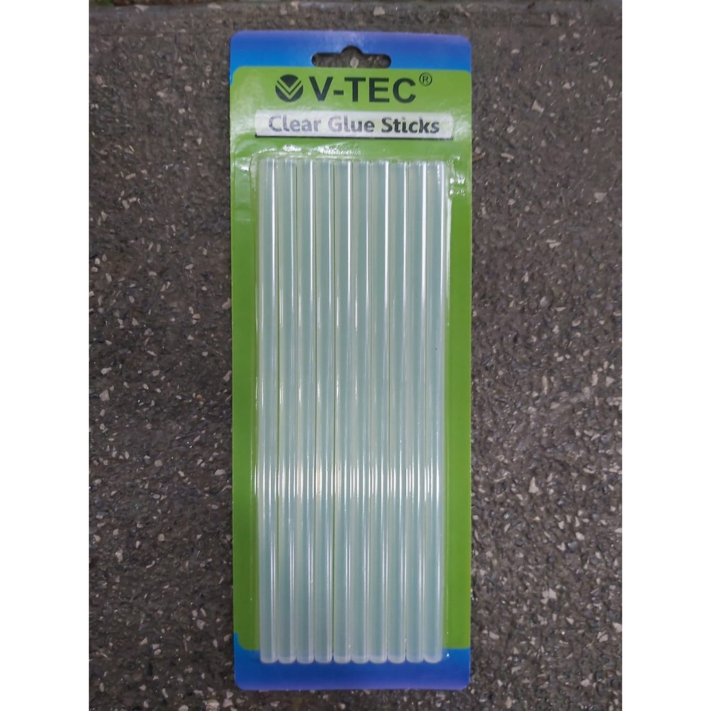

Lem Tembak Stik - Glue Gun Stick Tipe 11mm ( Set Isi 6) atau 7 mm (Isi 10) Refill V-Tec Set Clear Vtec