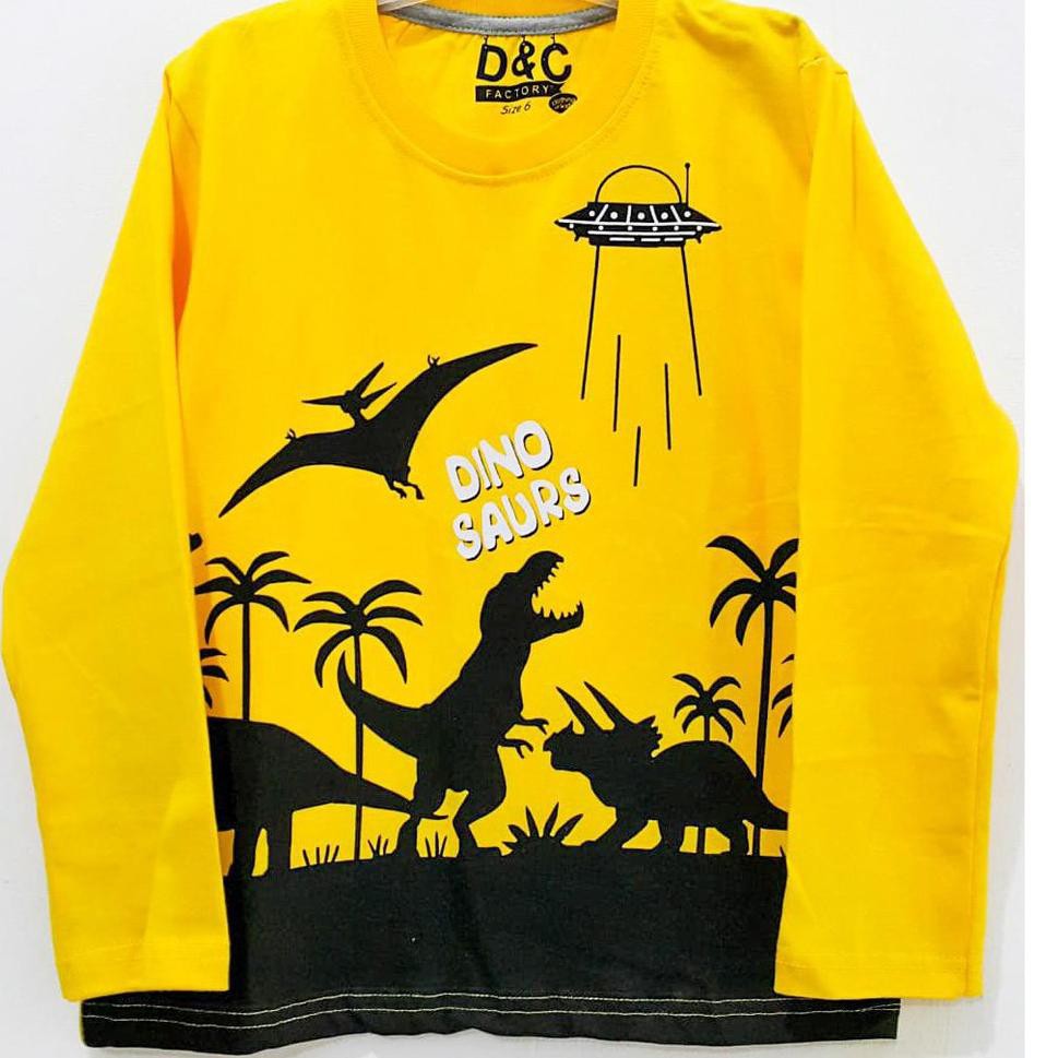 OÄ¸e Price Kaos Dino Ufo Long Kuning 1 10 Murah Kaos Anak Laki Laki Murah Shopee Indonesia