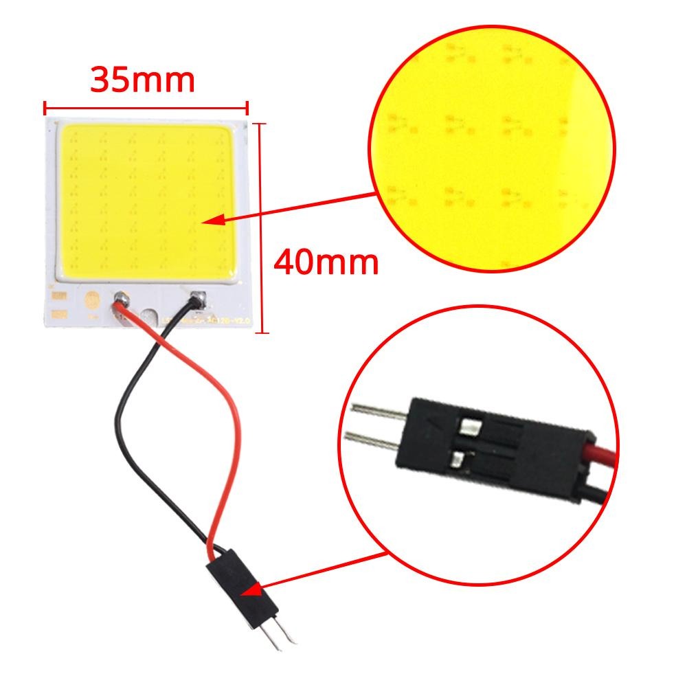 [48 Titik LED] Lampu LED Kabin Plafon COB Plasma COB 48 titik 40mm x 35mm Festoon T10