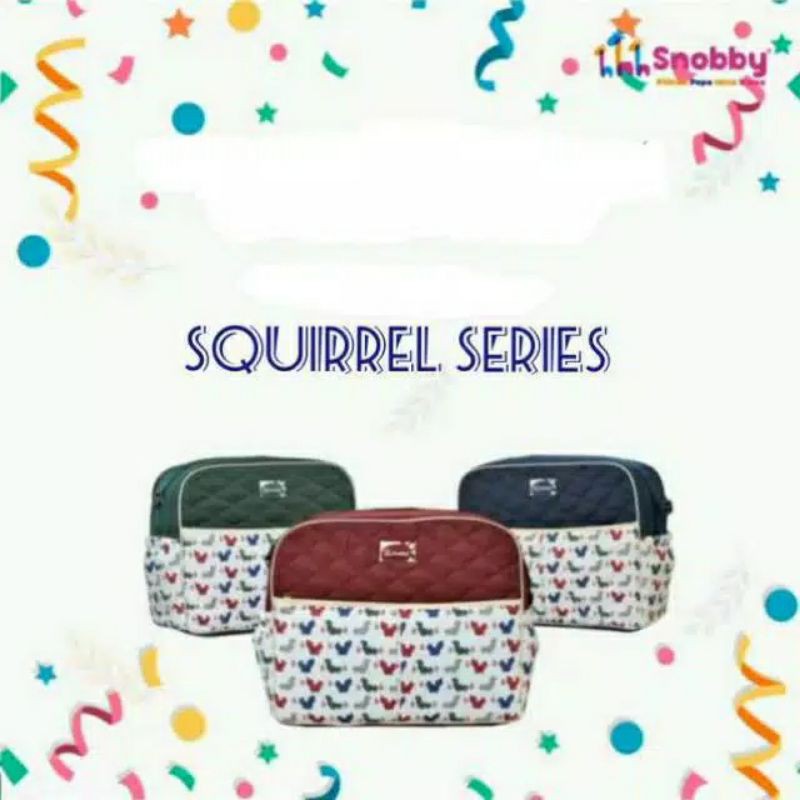 SNOBBY TAS BAYI BESAR SERI SQUIRREL SAKU MOTIF TPT5673