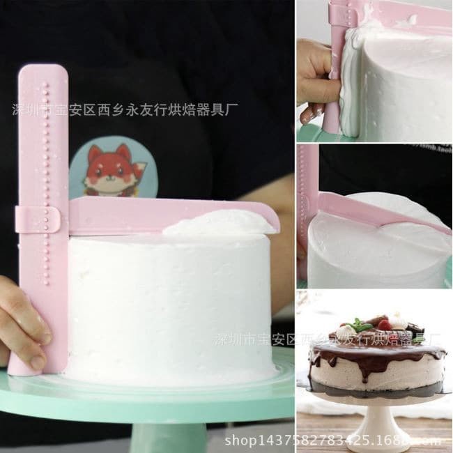 Scrapper Spatula Alat Dekorasi Kue Butter fondant cake smoother Kue Ulang Tahun