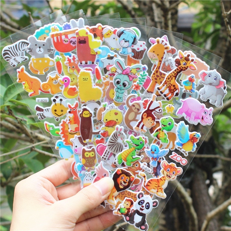 [Delunashop_Acc] KRG-B stiker anak 3D timbul karakter sticker timbul,sticker karakter sticker murah