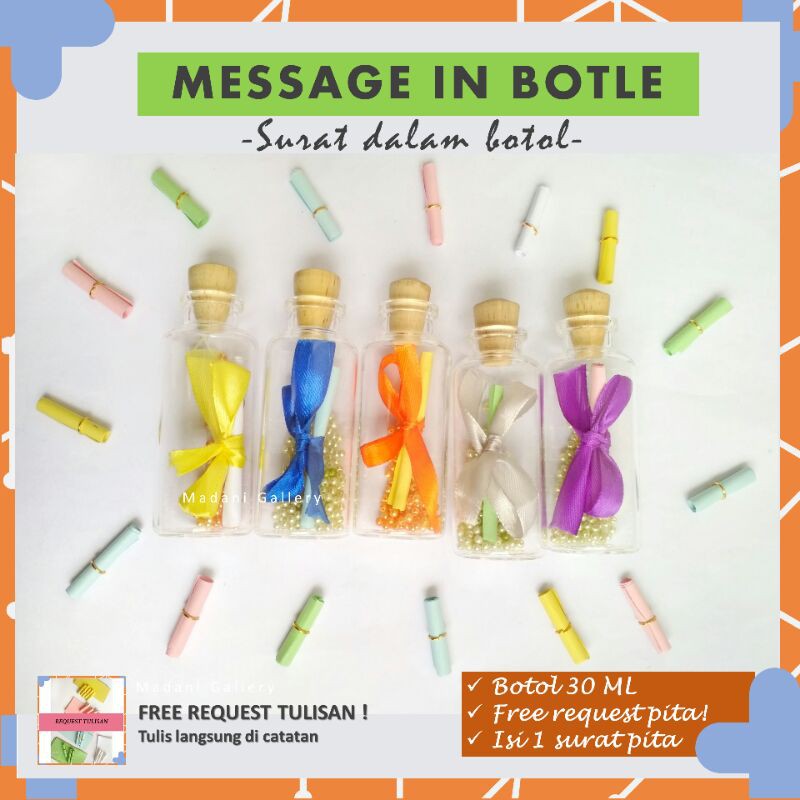 

Wish in Bottle 30 ml isi 1 surat botol - kado unik kado anniversary kado aeshtatic hadiah sahabat