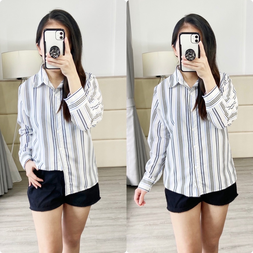 08 - 1201 KEMEJA BLOUSE ATASAN BAJU BLUS PAKAIAN WANITA FASHION