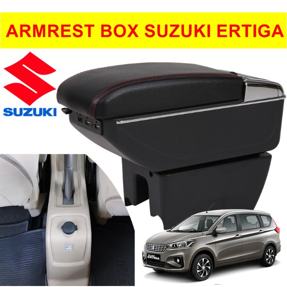 Armrest Box Kotak Alas Lengan ALL NEW SUZUKI ERTIGA MAZDA VX-1 dual stack 7 Port USB Charger